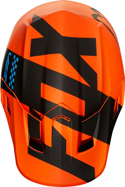 MC Auto: Fox V2 Mastar Orange Helmet