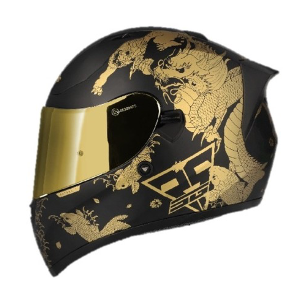 MC Auto: Spirit Seca Katana Black/Gold Helmet