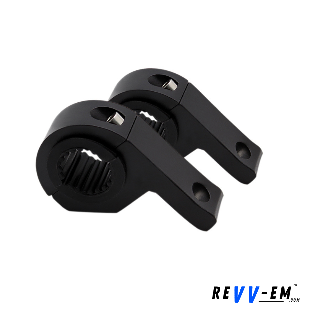 REVV-EM® Motorcycle Led Headlight Clamps Brackets