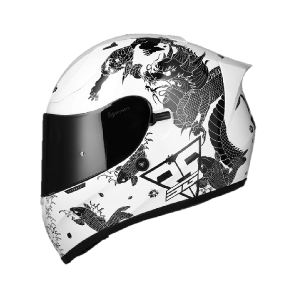 MC Auto: Spirit Seca Katana White/Black Helmet