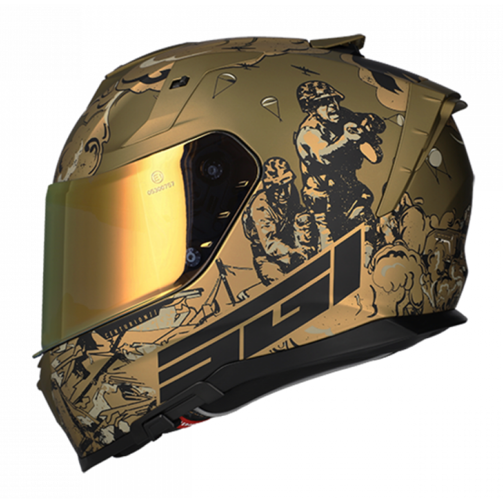 MC Auto: Spirit Rival Centurion Gold Helmet