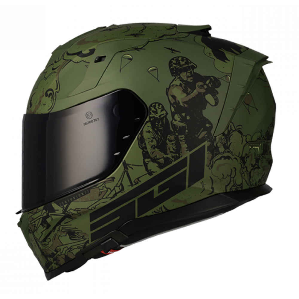 MC Auto: Spirit Rival Centurion Olive Helmet