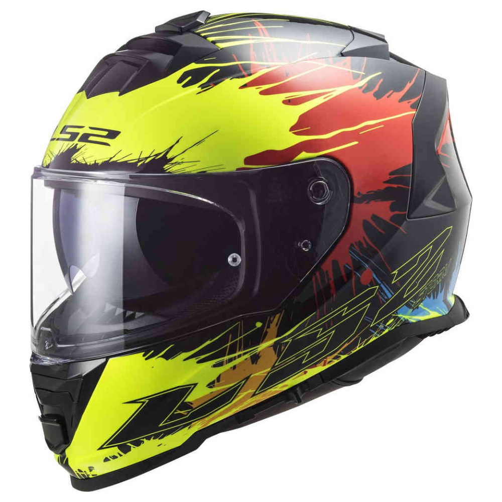 MC Auto: LS2 FF800 Storm Drop Black/Yellow/Red Helmet