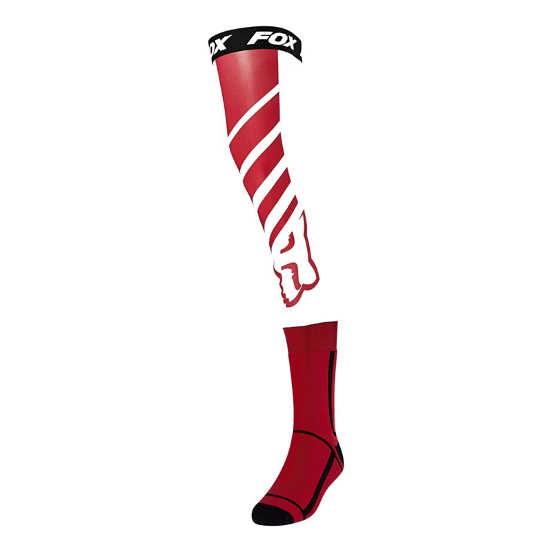 MC Auto: Fox Mach One Knee Brace Flame Red Socks