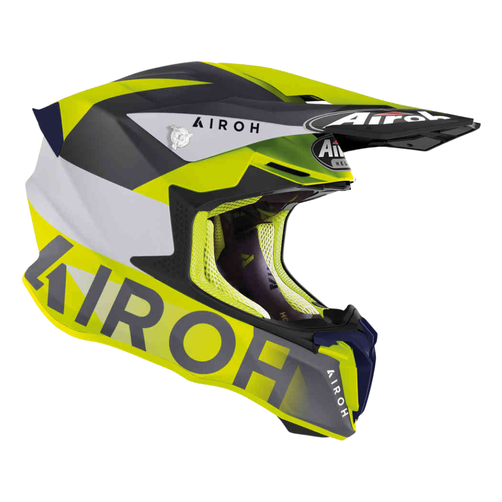 MC Auto: Airoh Twist 2.0 Lift Yellow/Blue Matt Helmet