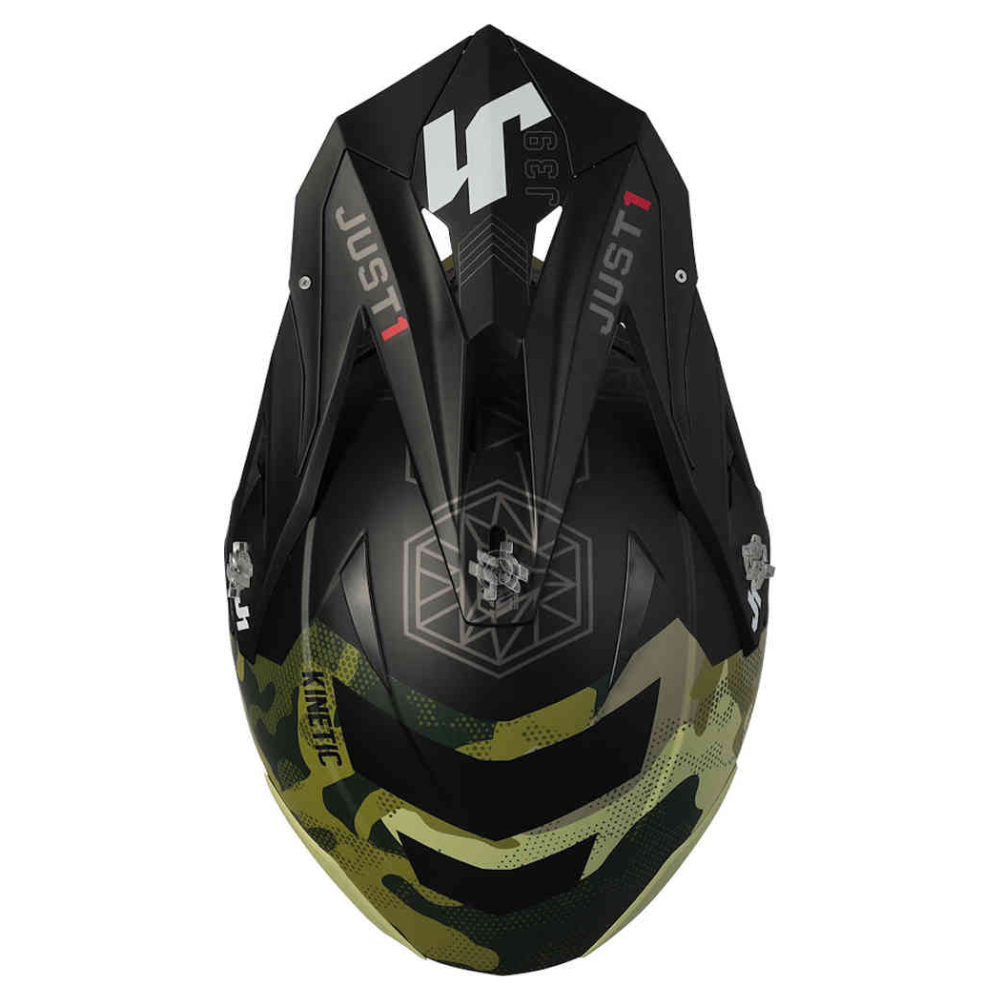 MC Auto: Just 1 J39 Kinetic Motocross Camo Army Green/Black Helmet