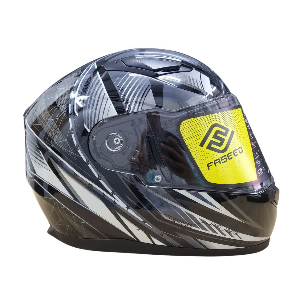 MC Auto: Faseed FS-816 ZXH Gloss Black Helmet