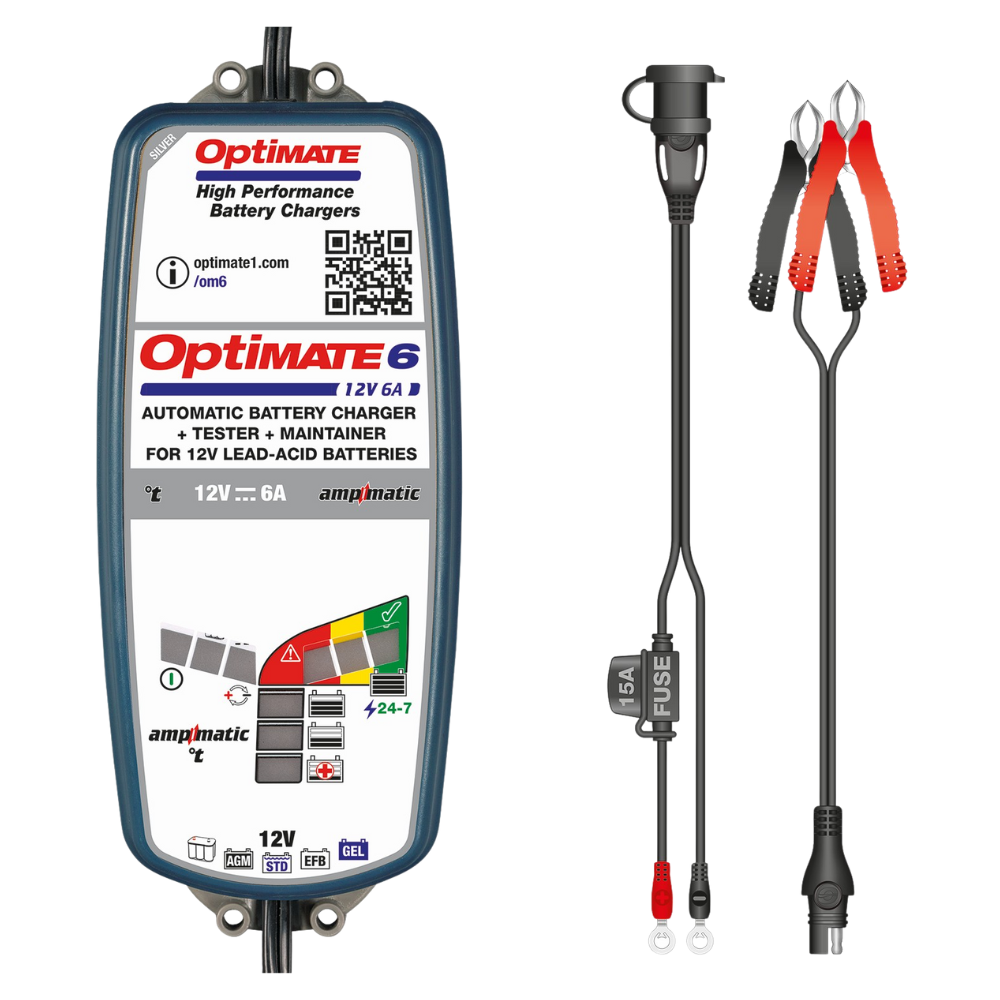 OptiMATE 6 (TM-360) Ampmatic Silver Edition Battery Charger