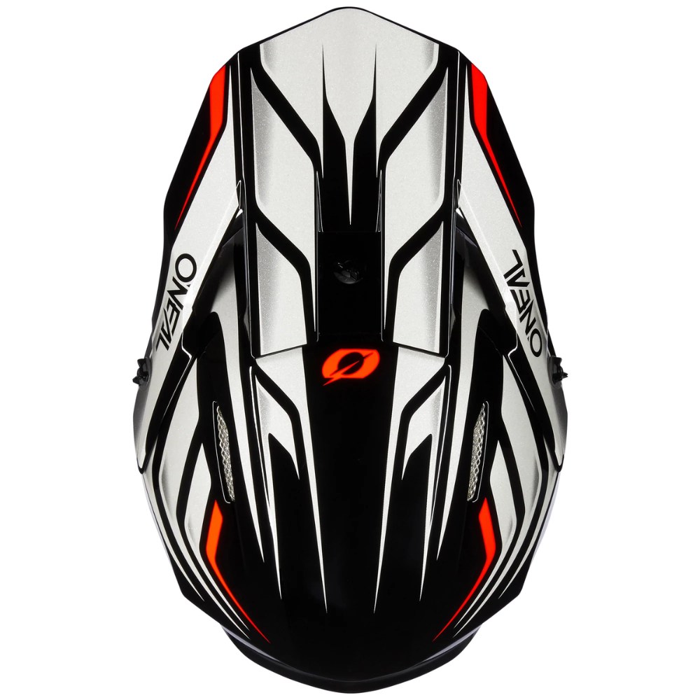 MC Auto: O'Neal 3S Black/ White V23 Vertical Helmet