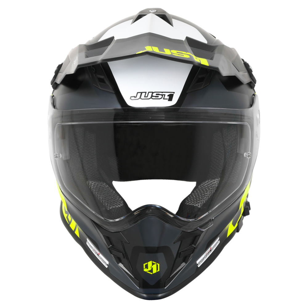 MC Auto: Just 1 J34 Pro Tour Motocross Yellow/Black Helmet