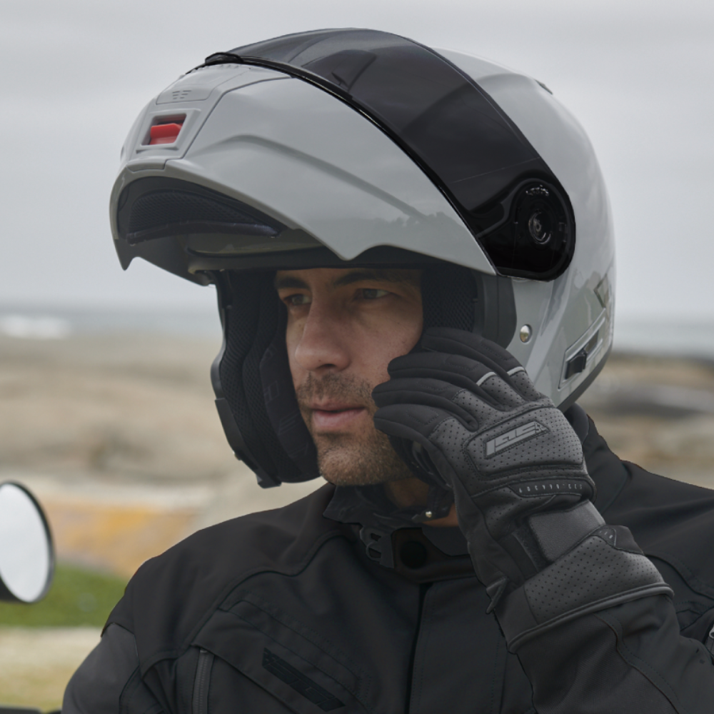 MC Auto: Spirit Fusion Gloss Grey Modular Helmet