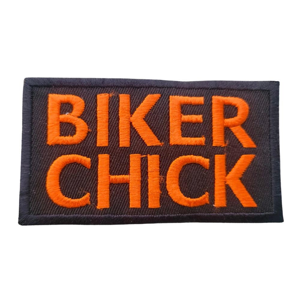 MC Auto: Motorcycle Waistcoat Patch With Bicker Chick
