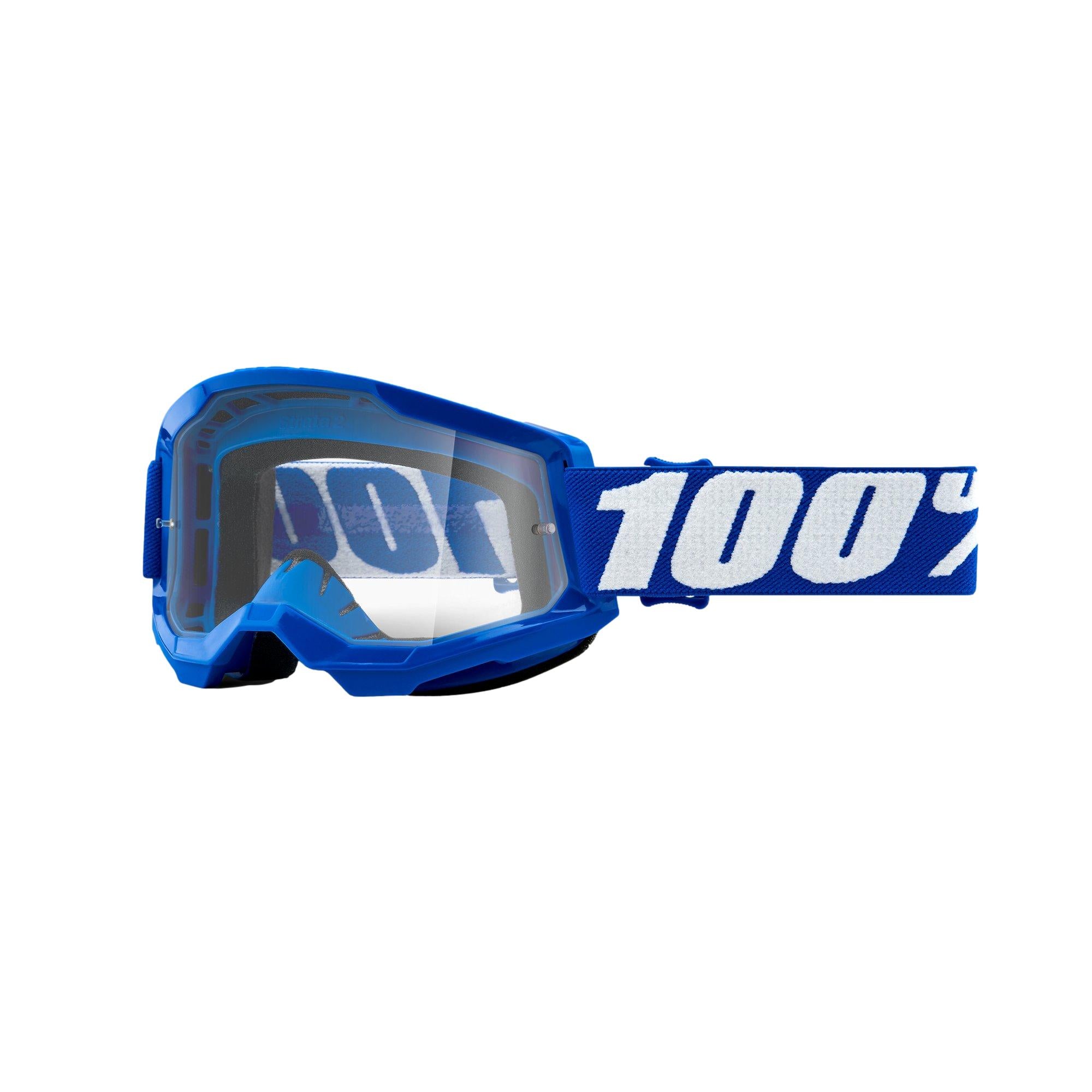 MC Auto: 100% Kids Strata2 Blue Clear Goggle