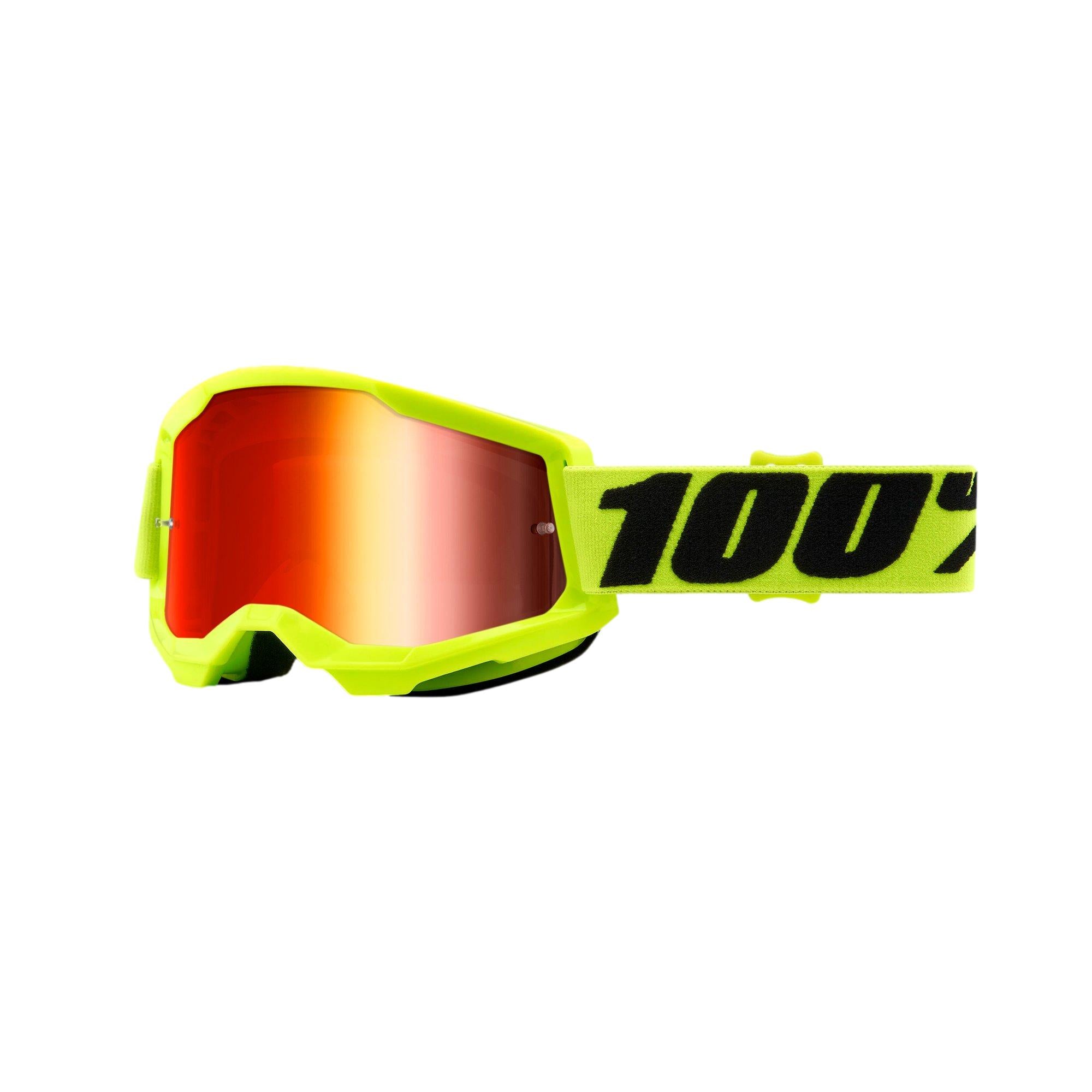 MC Auto: 100% Kids Strata2 Fluo Yellow Goggle