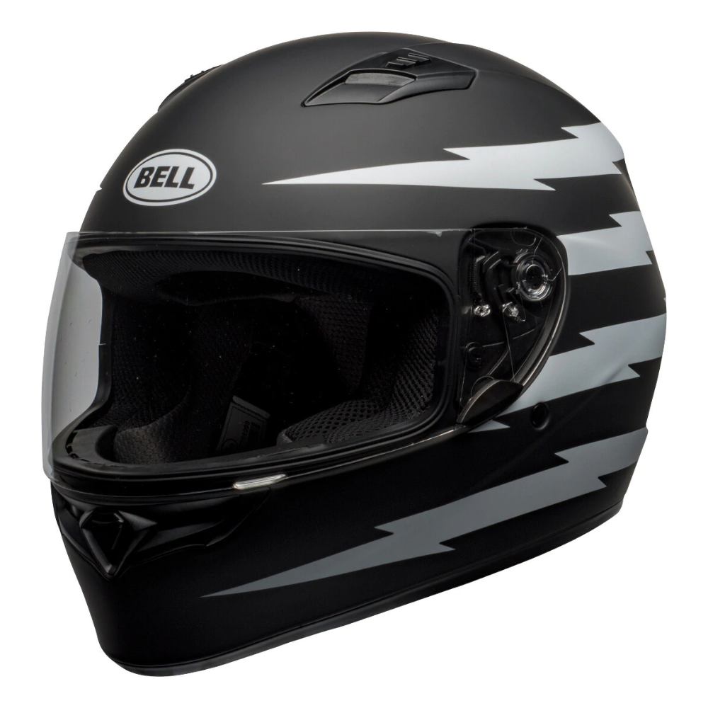 MC Auto: Bell Qualifier Z-Ray Matt Black/White Helmet