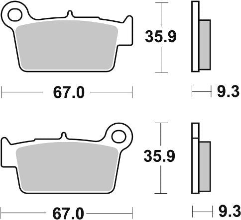 MC Auto: SBS 790SI Front/Rear Brake Pads