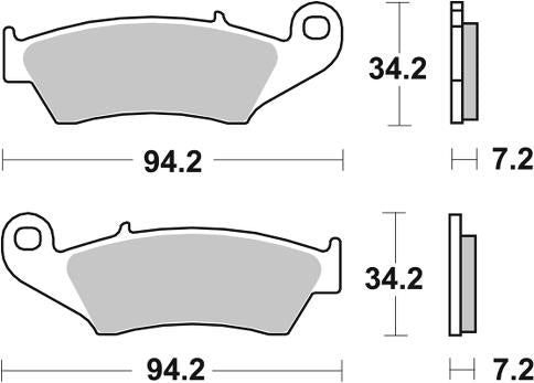 MC Auto: SBS 694SI Front/Rear Brake Pads