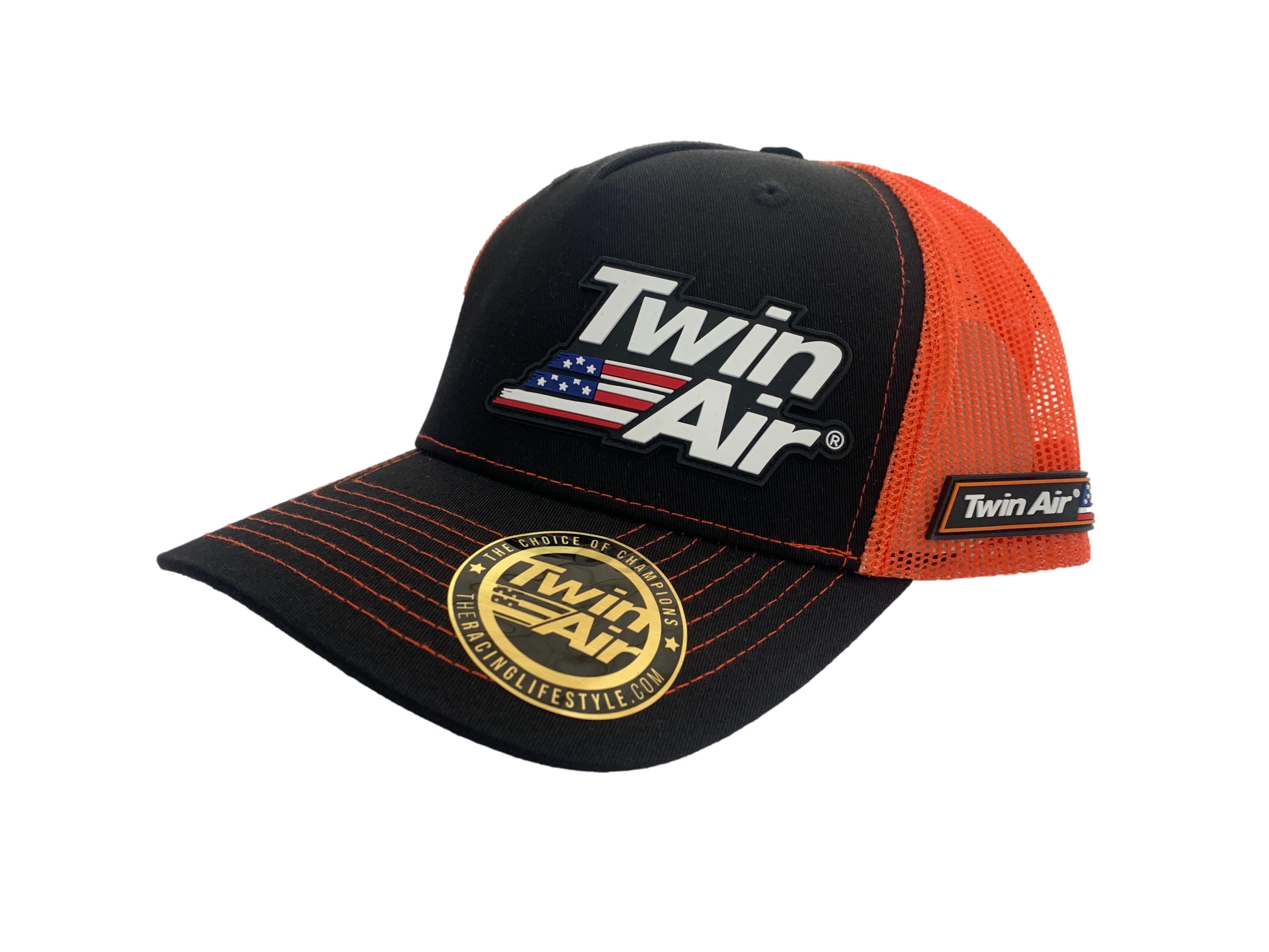 MC Auto: Twin Air Orange/Black USA Trucker Cap