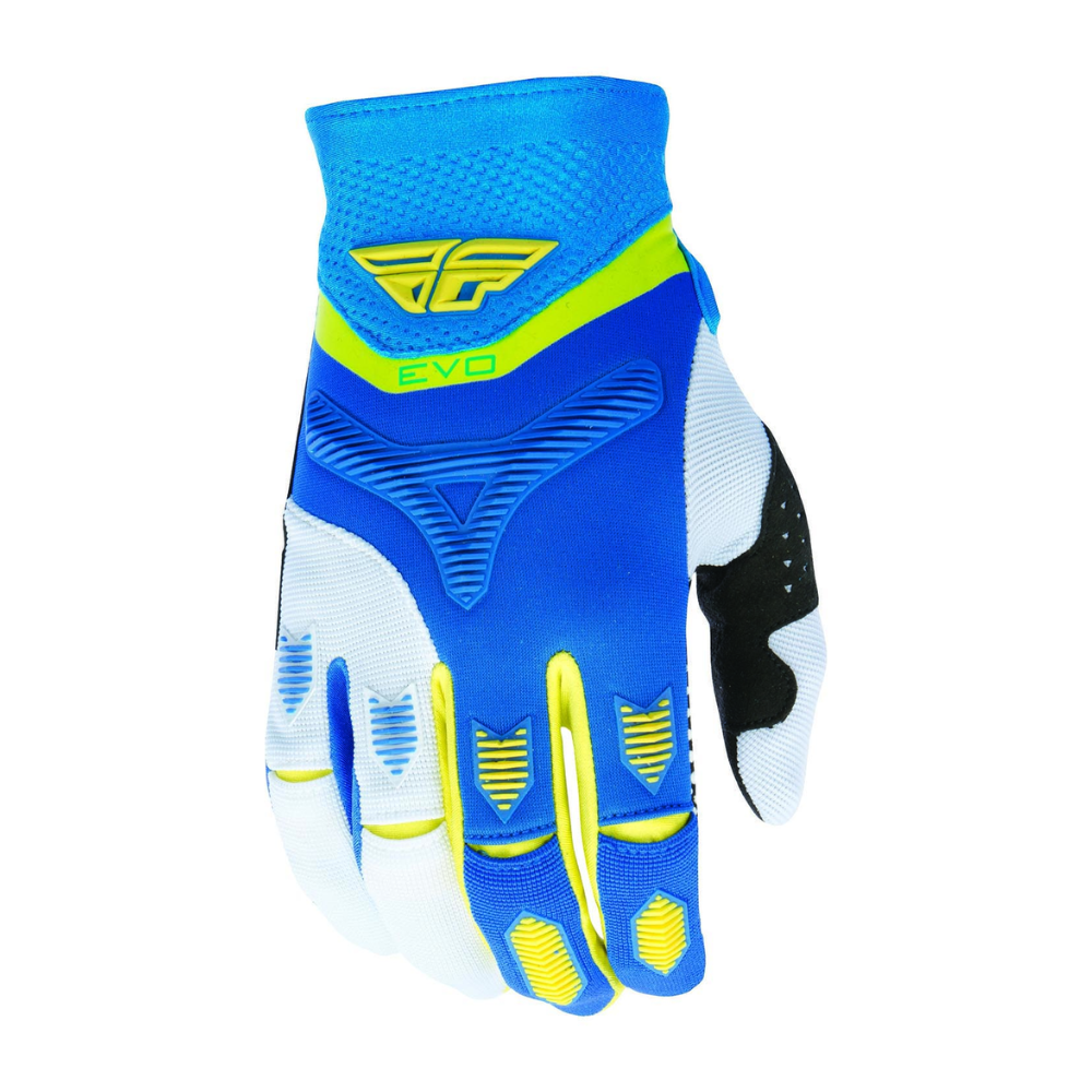 MC Auto: Fly Evo Blue/ Yellow/ White Gloves
