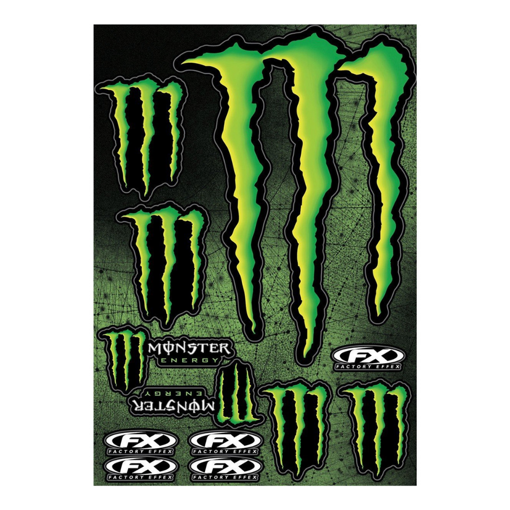 Monster Sticker Sheet  Monster stickers, Monster, Monster energy