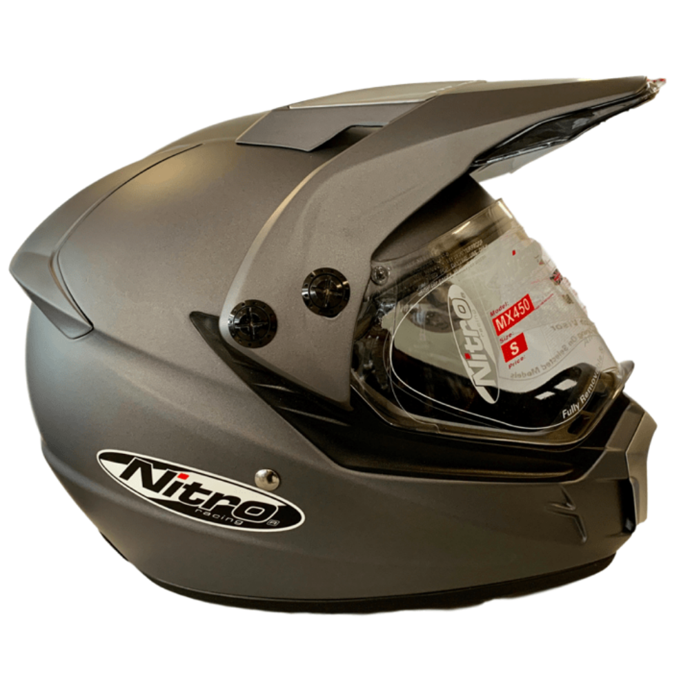 MC Auto: Nitro MX450 Titanium Helmet
