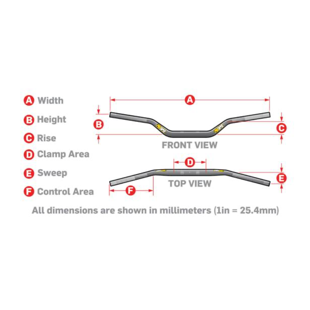 ProTaper Contour YZ High Jet Alloy Handlebars