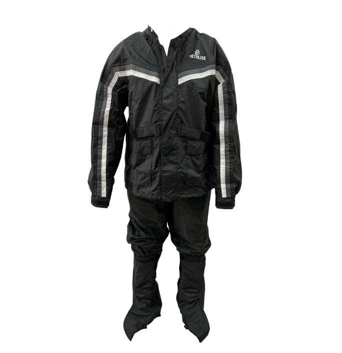 MC Auto: Metalize 602 Black/Grey Rain Suit