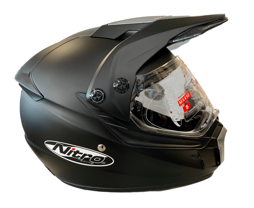 MC Auto: Nitro MX450 Matt Black Helmet
