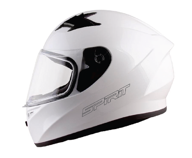 MC Auto: Spirit Tyro Gloss White Helmet