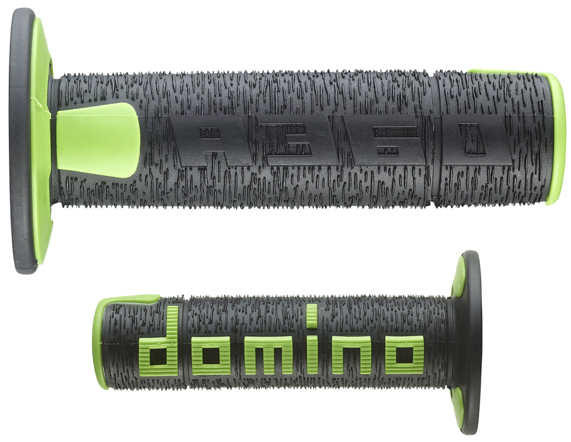 MC Auto: Domino A360 Black/Green MX Grips