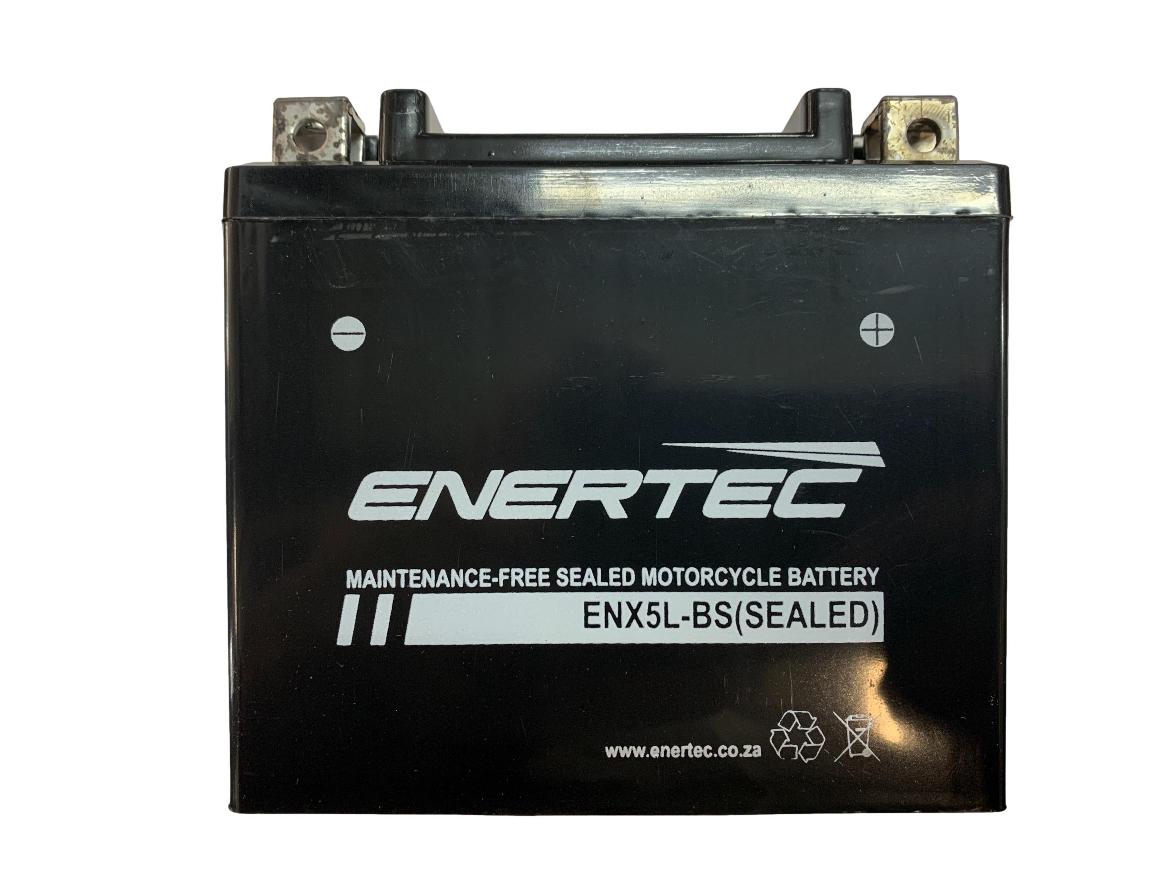 MC Auto: Enertec Battery ENX5L-BS -Motorcycle Battery