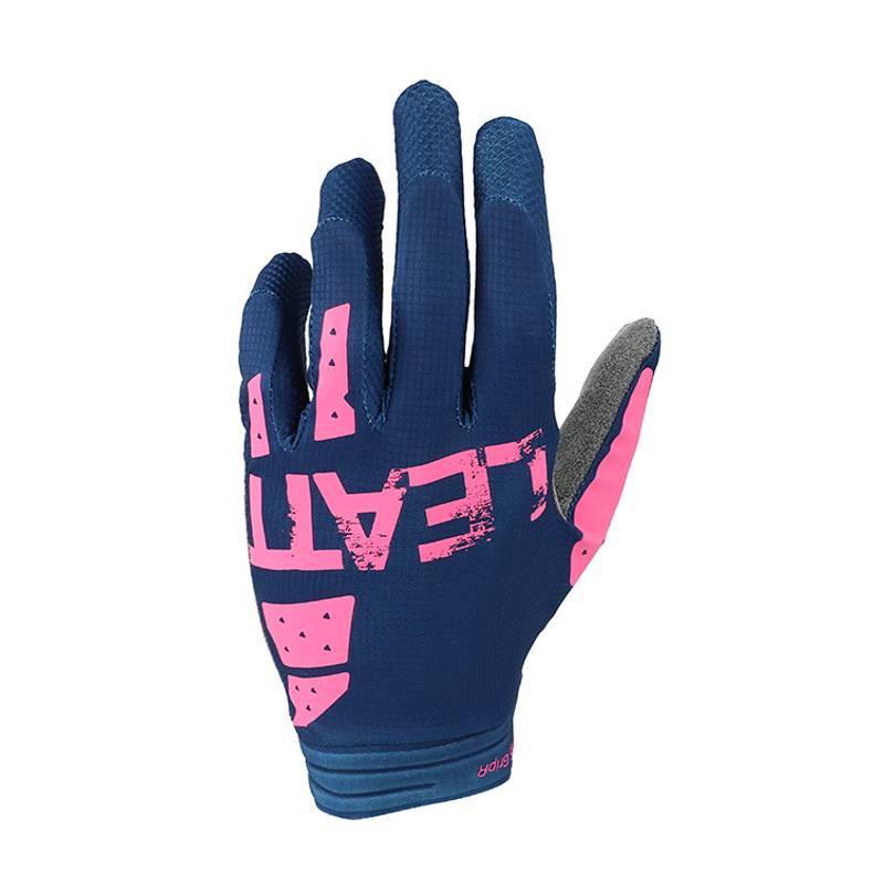 MC Auto: Leatt Women's Moto 1.5 GripR Blue/Pink Gloves