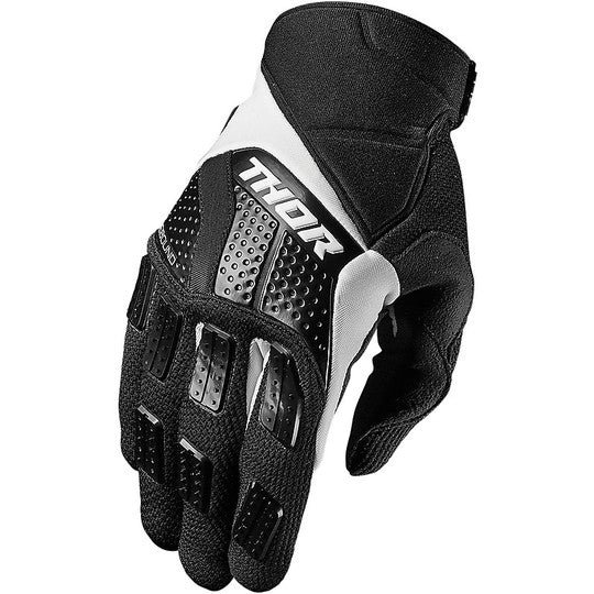 MC Auto: Thor Rebound Black/White Gloves